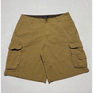 Faded Glory Mens Cargo Shorts Size 36 Tan Casual Outdoor Utility‎ Ripstop